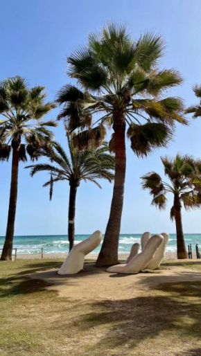 Modern garden apartment with a fantastic view of the sea and a private garden, Sitio De Calahonda